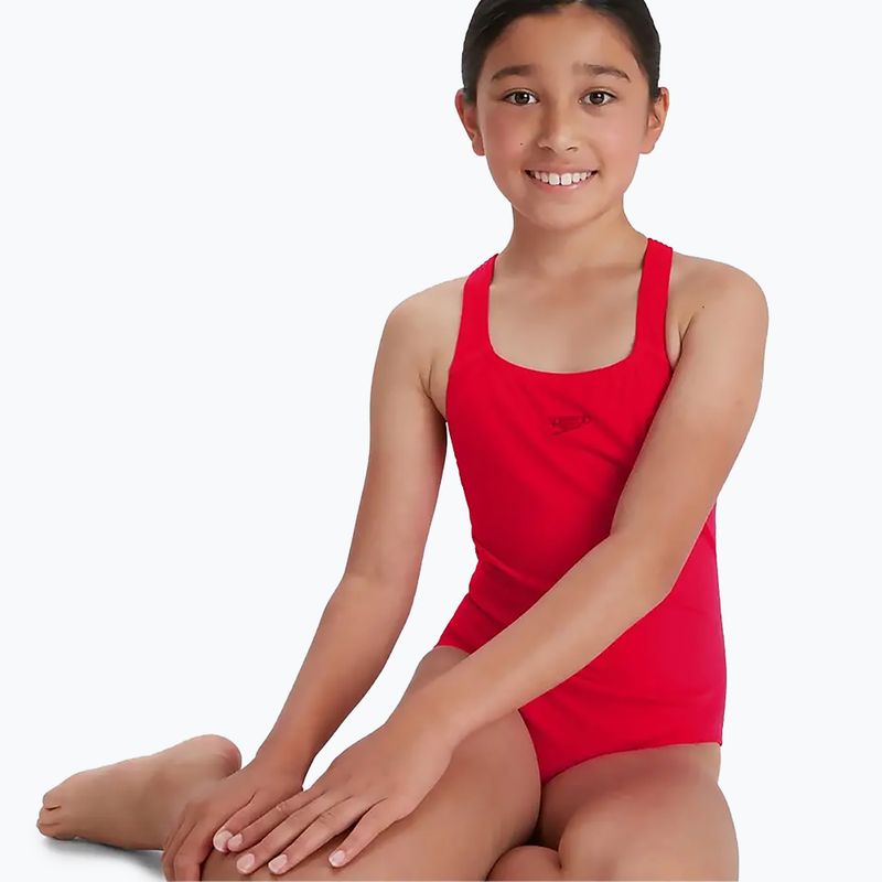 Costume intero Speedo ECO Endurance+ Medalist rosso per bambini 13