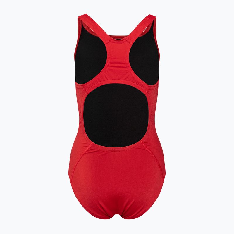 Costume intero Speedo ECO Endurance+ Medalist rosso per bambini 2