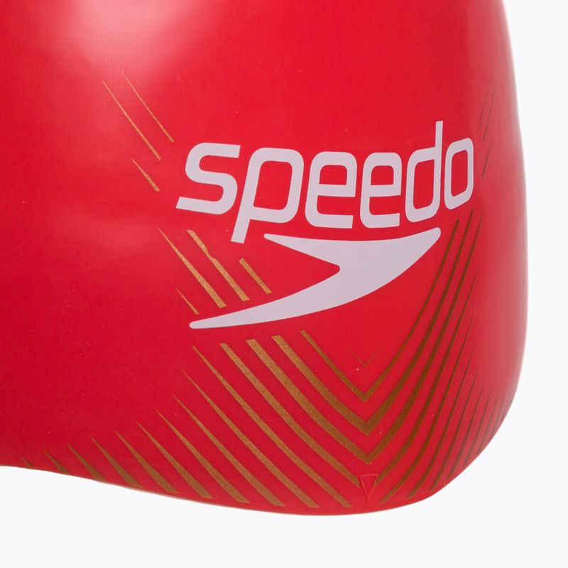 Speedo Fastskin cuffia da bagno phoenix rosso/oro rosa 2