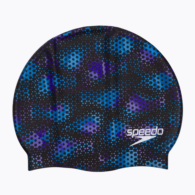 Cuffia da nuoto Speedo Logo Placement per bambini nero/bianco/viola
