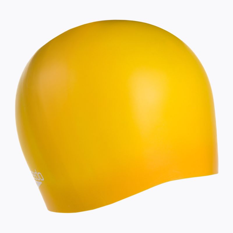 Cuffia Speedo Plain Moulded Silicone giallo radiante