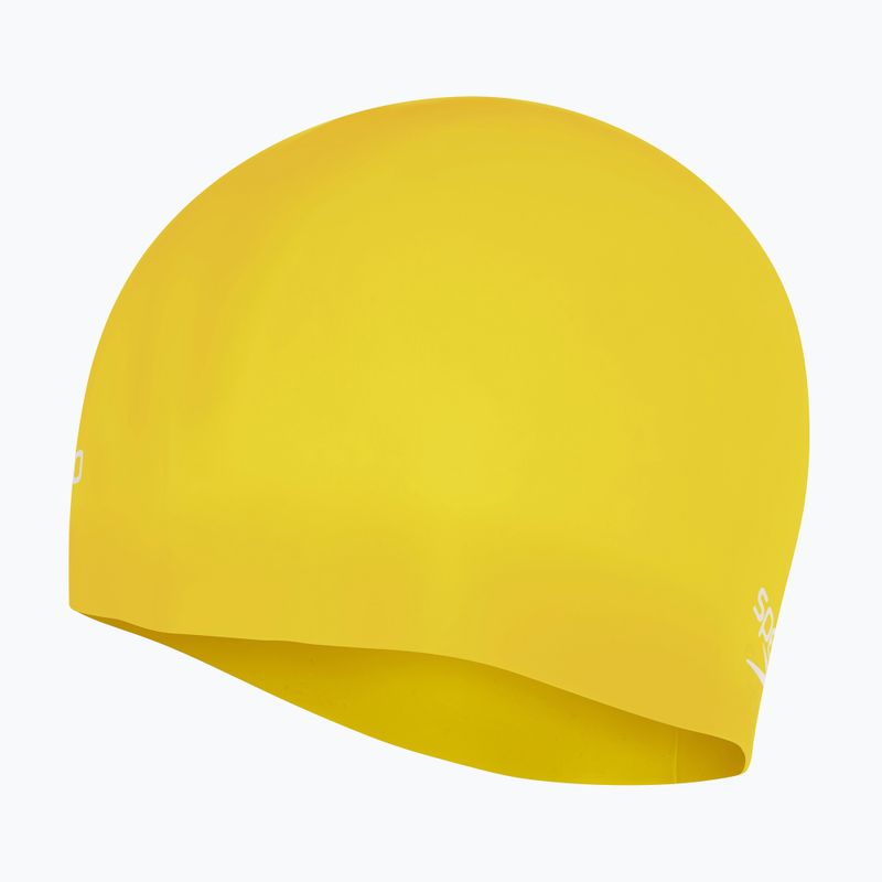 Cuffia Speedo Plain Moulded Silicone giallo radiante 5