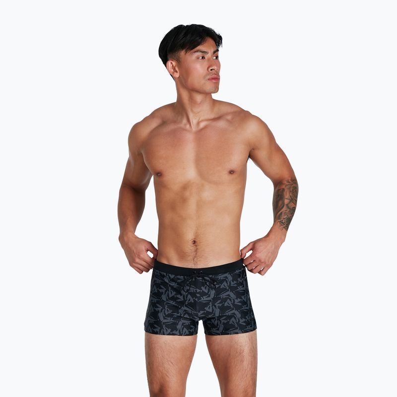Boxer da bagno Speedo Valmilton nero/usa carbone da uomo 5