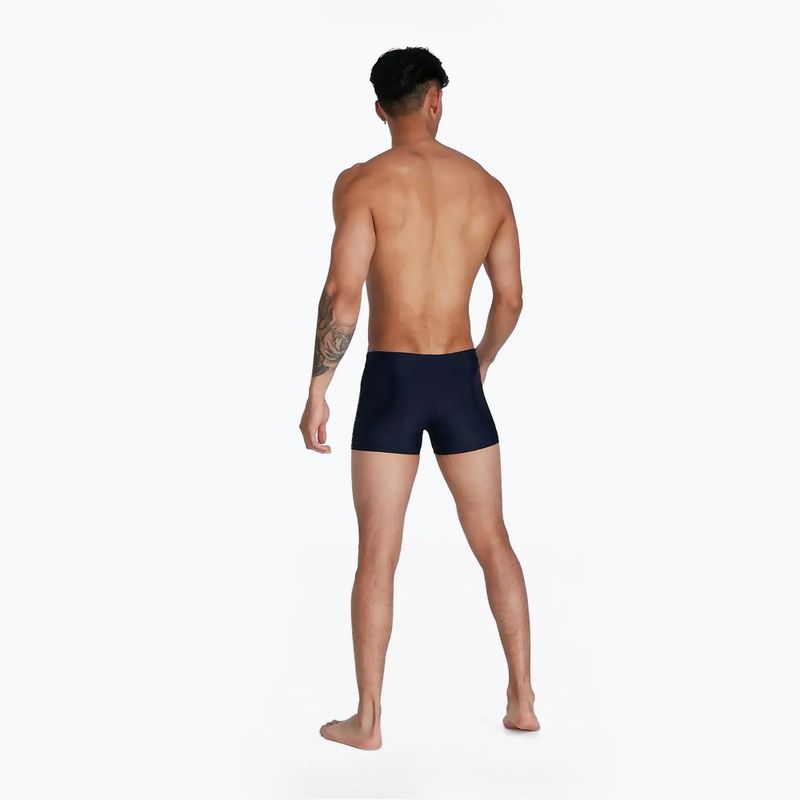 Pantaloncini da bagno Speedo Medley Logo da uomo, colore blu/verde finto 6