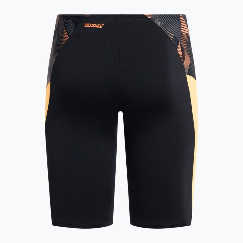 Speedo Eco Endurance+ Splice costume da bagno da uomo nero/papaya punch/usa charcoal 2