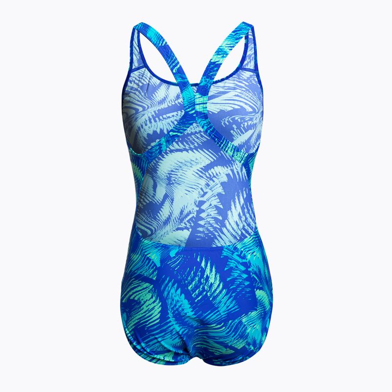 Speedo costume intero donna Allover Powerback blu flame/tile/light adriatic 2