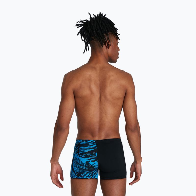 Boxer da bagno Speedo Allover V-Cut da uomo, nero 5