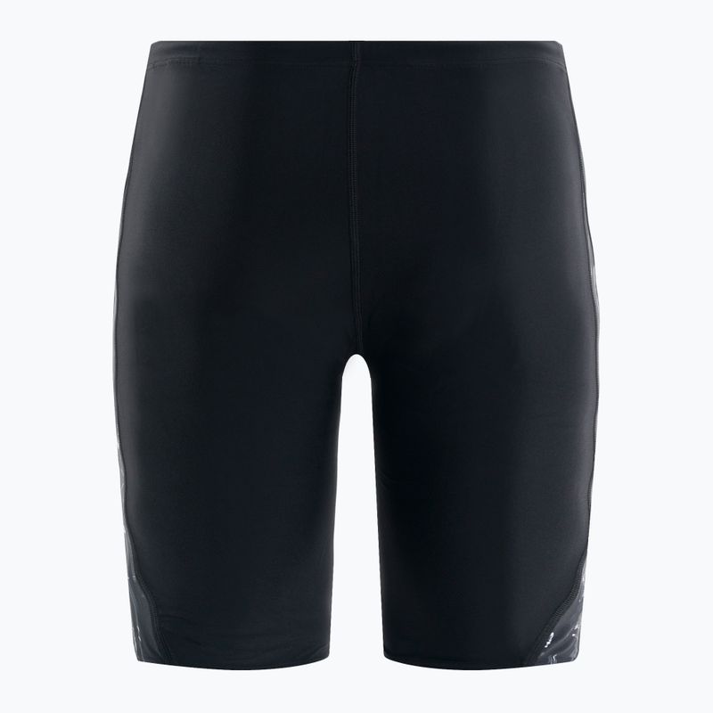 Speedo Uomo Allover V-Cut swim jams nero/usa charcoal/bianco 2