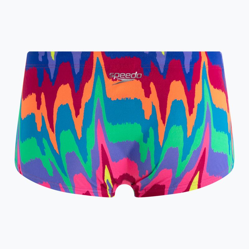 Slip da bagno Speedo da uomo Allover magenta/rosa fluo/ultravioletto/piscina 2