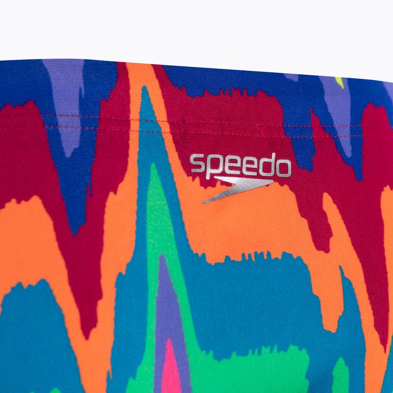 Slip da bagno Speedo da uomo Allover magenta/rosa fluo/ultravioletto/piscina 3