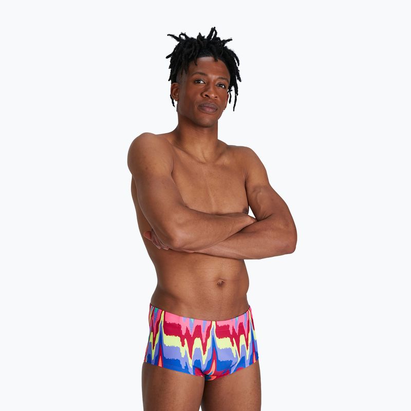 Slip da bagno Speedo da uomo Allover magenta/rosa fluo/ultravioletto/piscina 5
