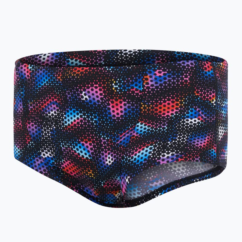Speedo Kaleidoscope V Club Training Allover Brief boxer da bagno uomo nero/blu fiamma 4