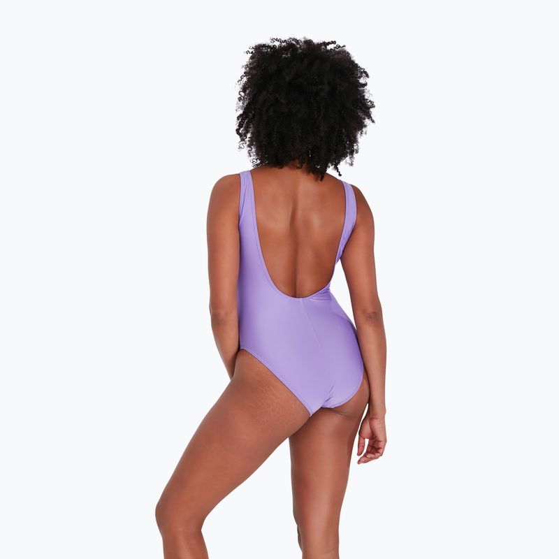 Costume intero Speedo donna Logo Deep U-Back miami lilla/bianco 7