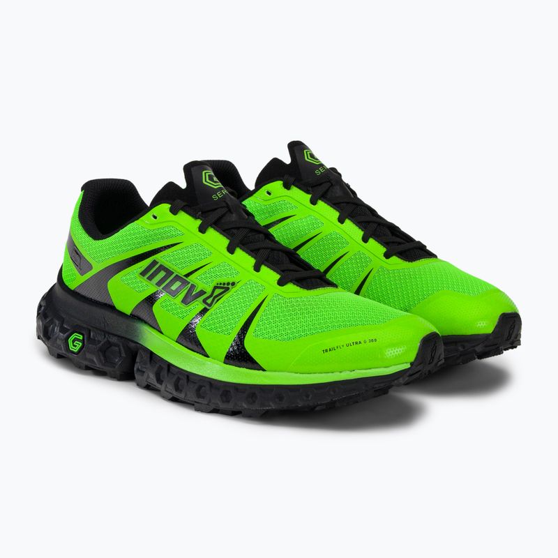 Scarpe da corsa da uomo Inov-8 Trailfly Ultra G300 Max verde/nero 5