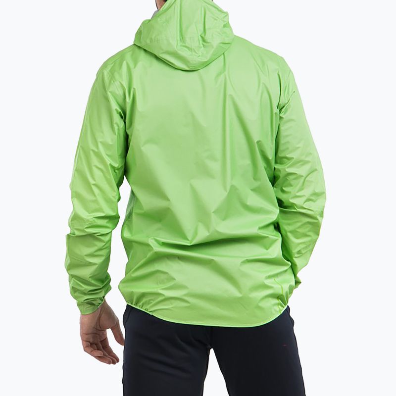 Giacca da corsa da uomo Inov-8 Raceshell Pro FZ verde 2