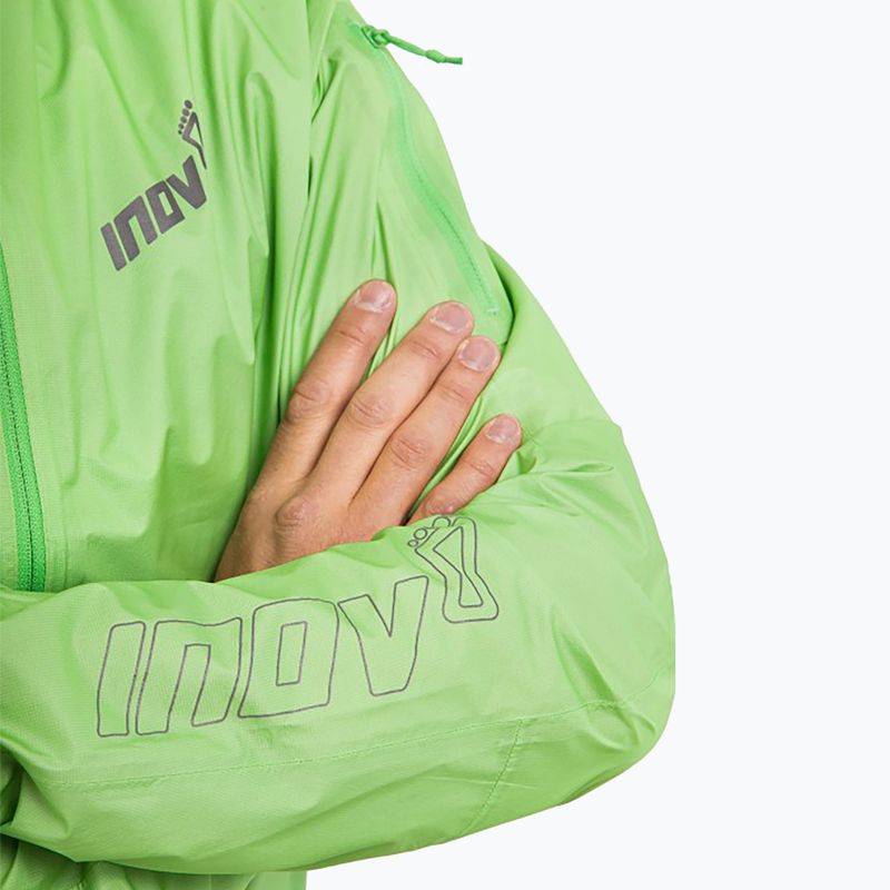 Giacca da corsa da uomo Inov-8 Raceshell Pro FZ verde 5