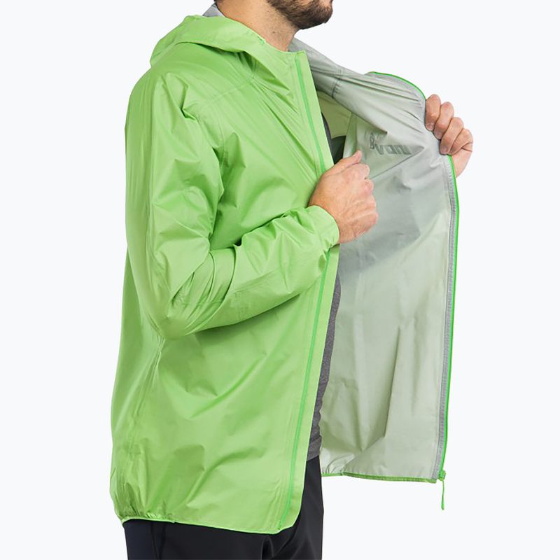 Giacca da corsa da uomo Inov-8 Raceshell Pro FZ verde 8