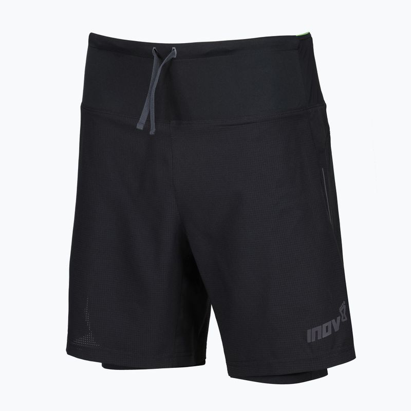 Pantaloncini da corsa Inov-8 TrailFly Ultra 7" 2in1 da uomo, nero 2