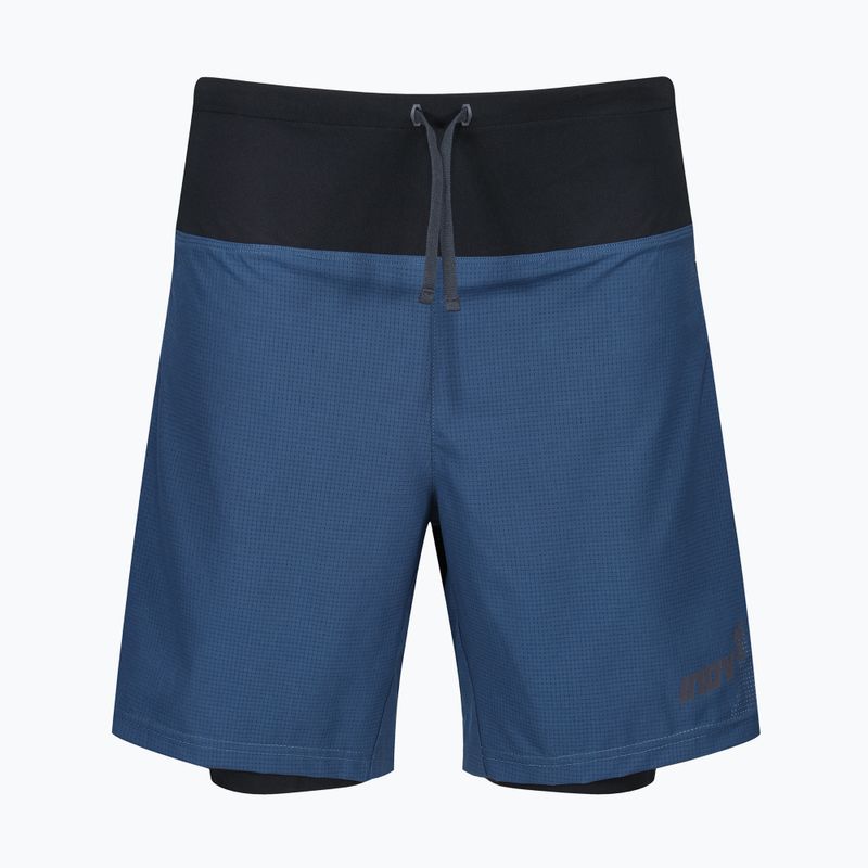 Pantaloncini da corsa Inov-8 TrailFly Ultra 7" 2in1 da uomo, navy