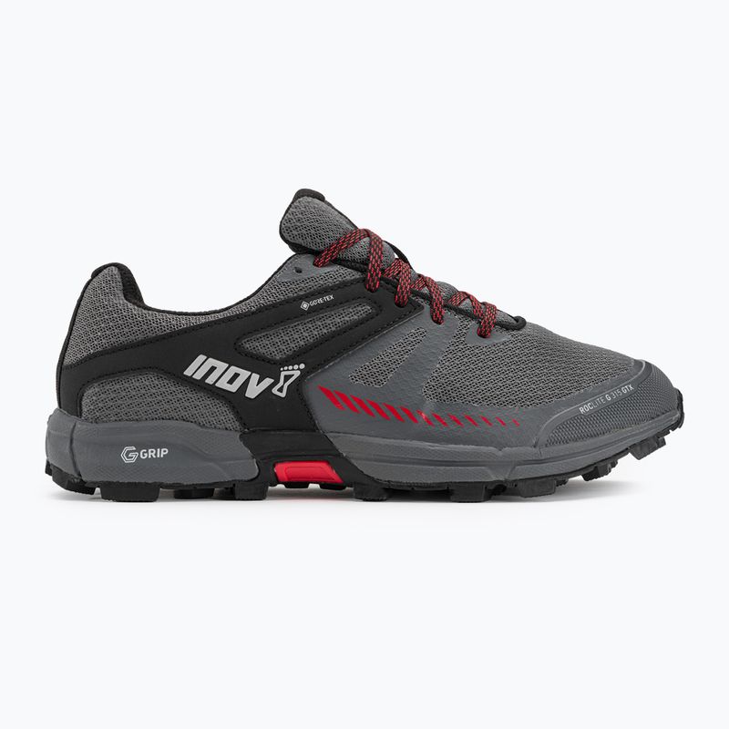 Scarpe da corsa da uomo Inov-8 Roclite G 315 GTX V2 grigio/nero/rosso 2