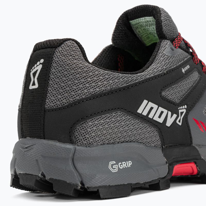 Scarpe da corsa da uomo Inov-8 Roclite G 315 GTX V2 grigio/nero/rosso 9
