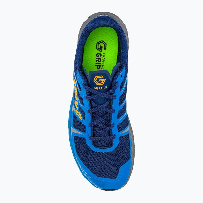 Scarpe da corsa Inov-8 Trailfly Ultra G300 Max da uomo blu/grigio/nectar 6