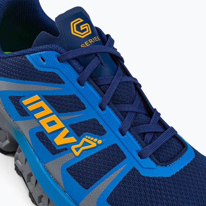 Scarpe da corsa Inov-8 Trailfly Ultra G300 Max da uomo blu/grigio/nectar 8