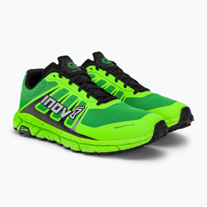 Scarpe da corsa da uomo Inov-8 Trailfly G 270 V2 verde/nero 4