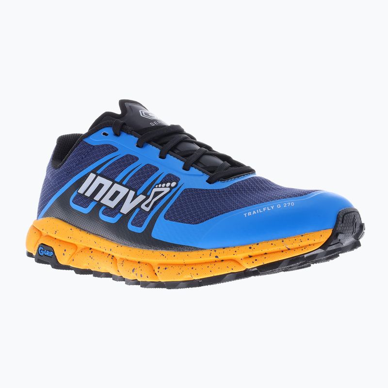 Scarpe da corsa da uomo Inov-8 Trailfly G 270 V2 blu/nectar 10