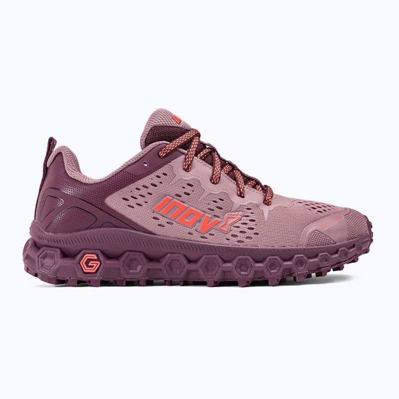 Scarpe da corsa da donna Inov-8 Parkclaw G280 lilla/viola/corallo 2