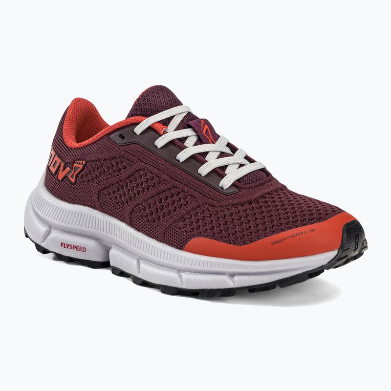 Scarpe da corsa da donna Inov-8 Trailfly Ultra G 280 rosso/bordeaux