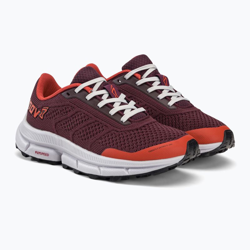 Scarpe da corsa da donna Inov-8 Trailfly Ultra G 280 rosso/bordeaux 6