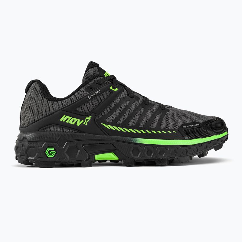 Scarpe da corsa da uomo Inov-8 Roclite Ultra G 320 nero/verde 2