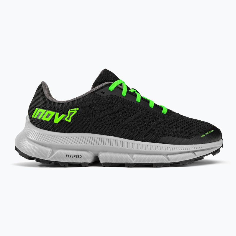 Scarpe da corsa da uomo Inov-8 Trailfly Ultra G 280 nero/grigio/verde 2