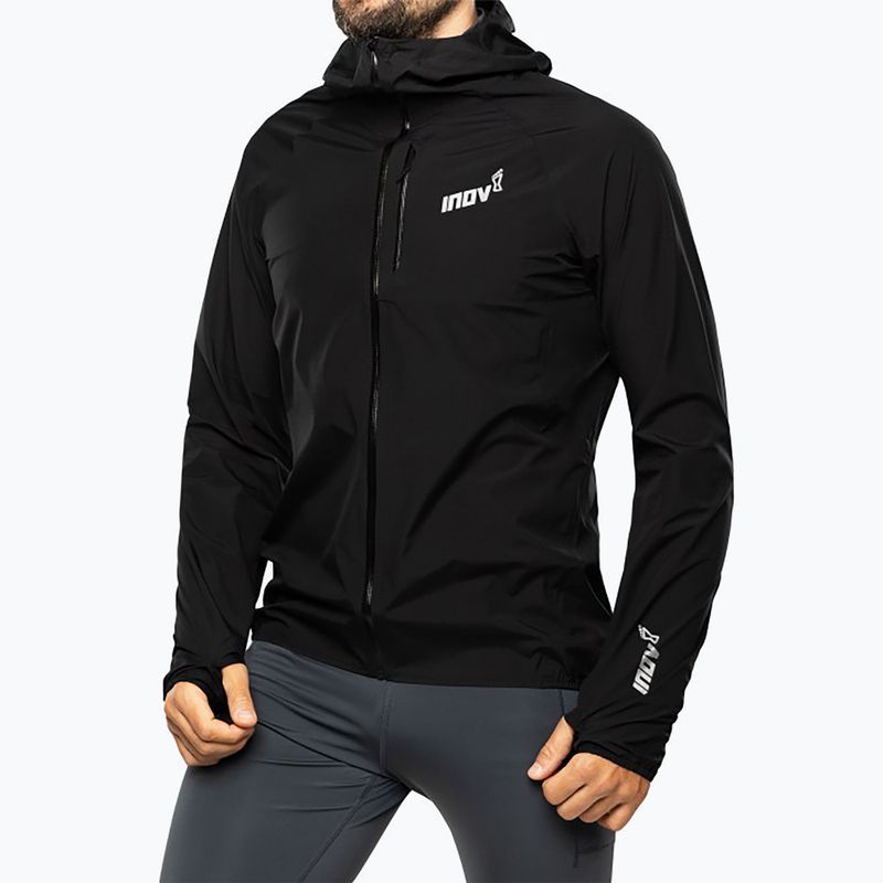 Giacca da corsa da uomo Inov-8 Stormshell FZ V2 nero