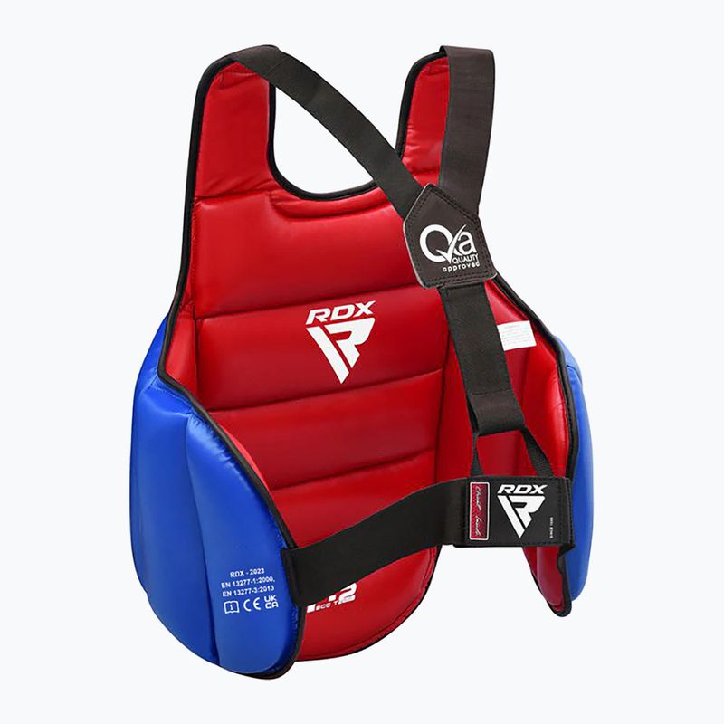 RDX SCC-T2 Karate Chest Guard rosso/blu 2