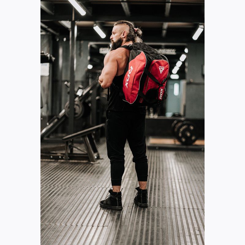 RDX Gym Kit borsa da allenamento nero/rosso 10