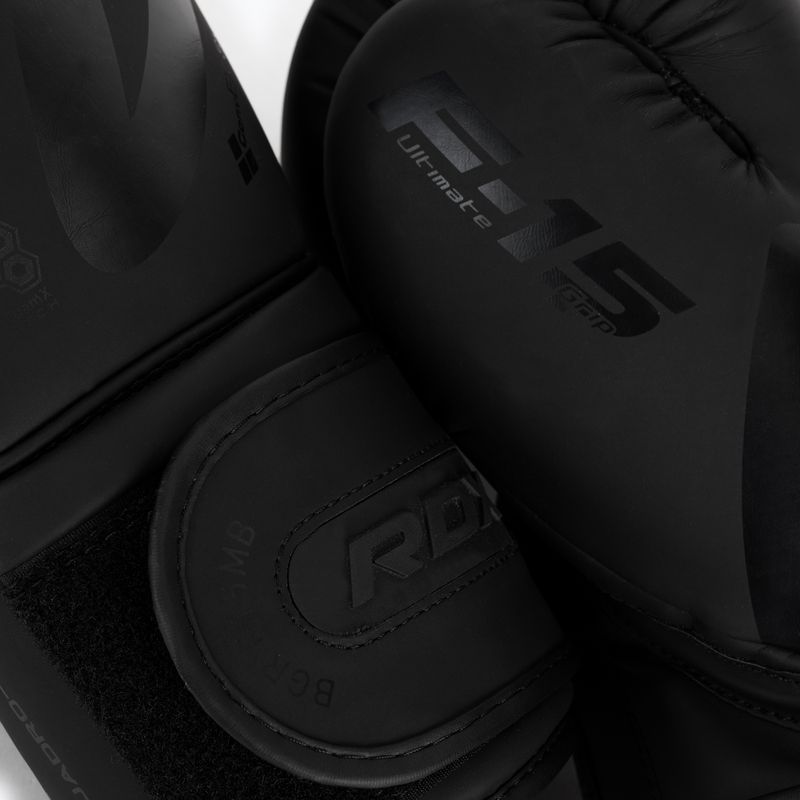 Guanti da boxe RDX T15 nero opaco 5