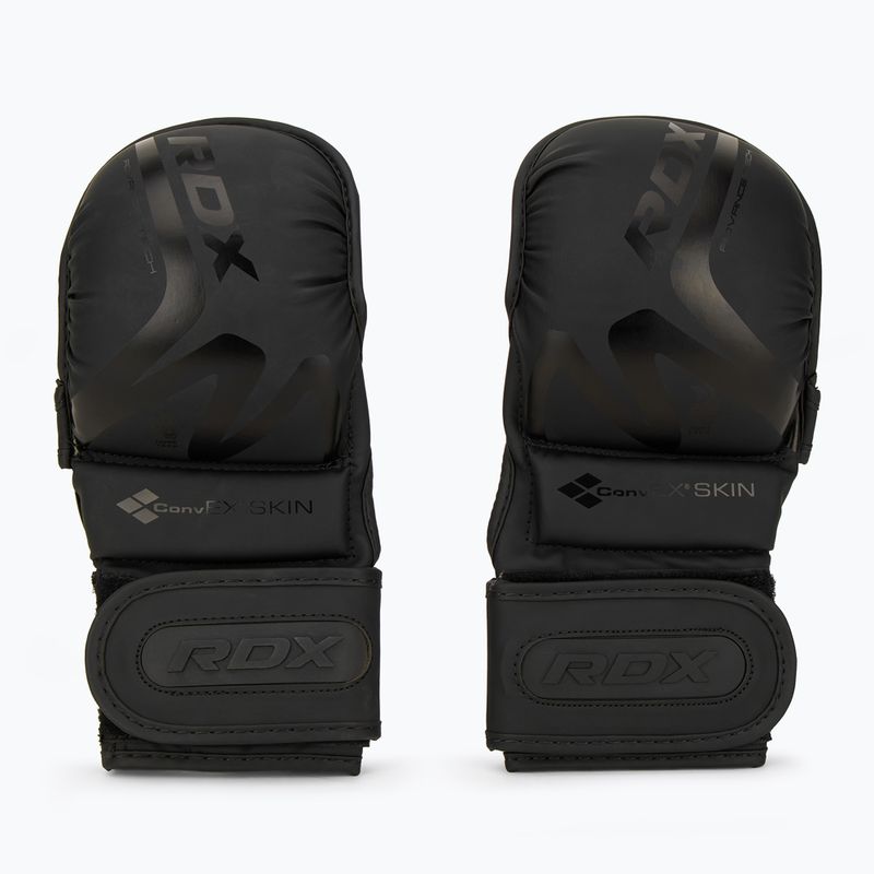 Guanti da grappling RDX T15 Noir Hybrid nero opaco 2