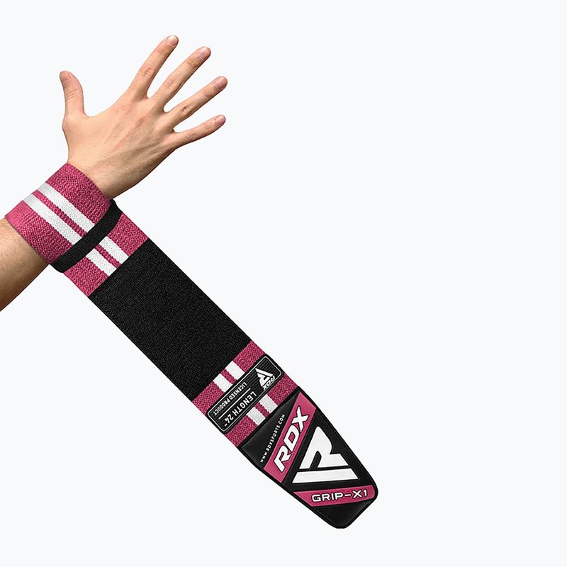 Tutori per polso RDX Wrap W4 pink 4