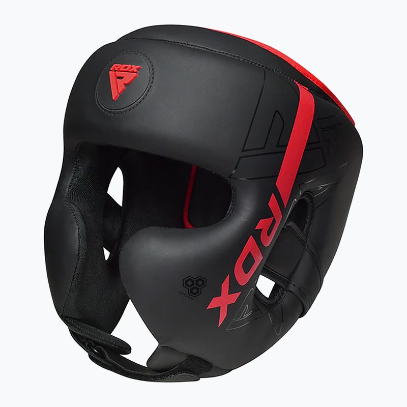 Casco da boxe RDX F6 Kara Head Guard rosso 2