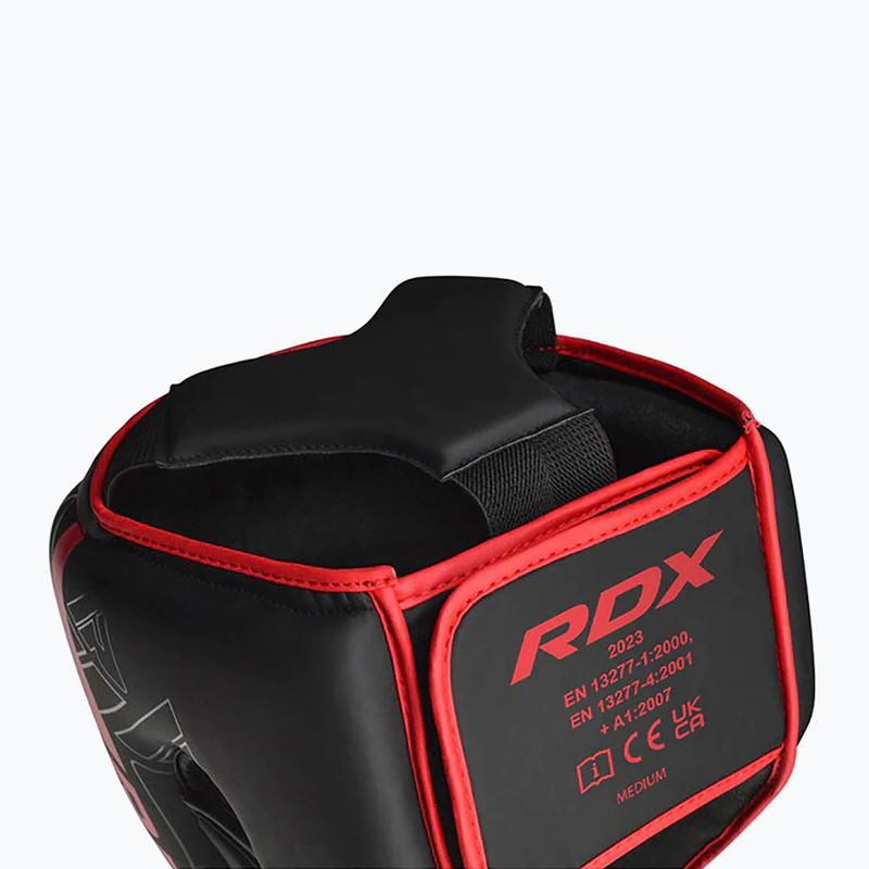 Casco da boxe RDX F6 Kara Head Guard rosso 3