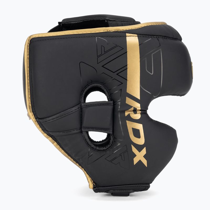 Casco da boxe RDX F6 oro opaco 2