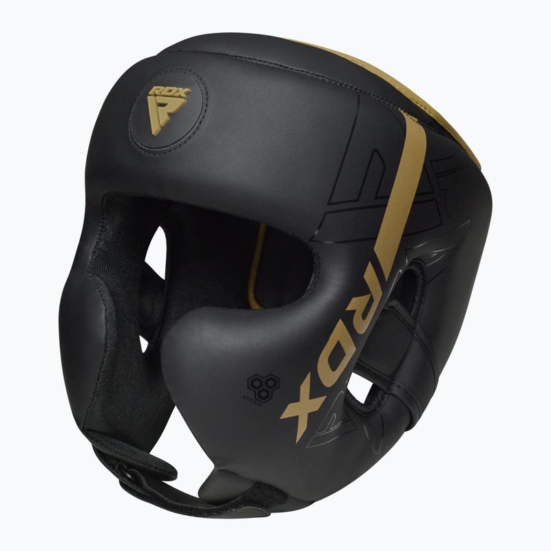 Casco da boxe RDX F6 oro opaco 6