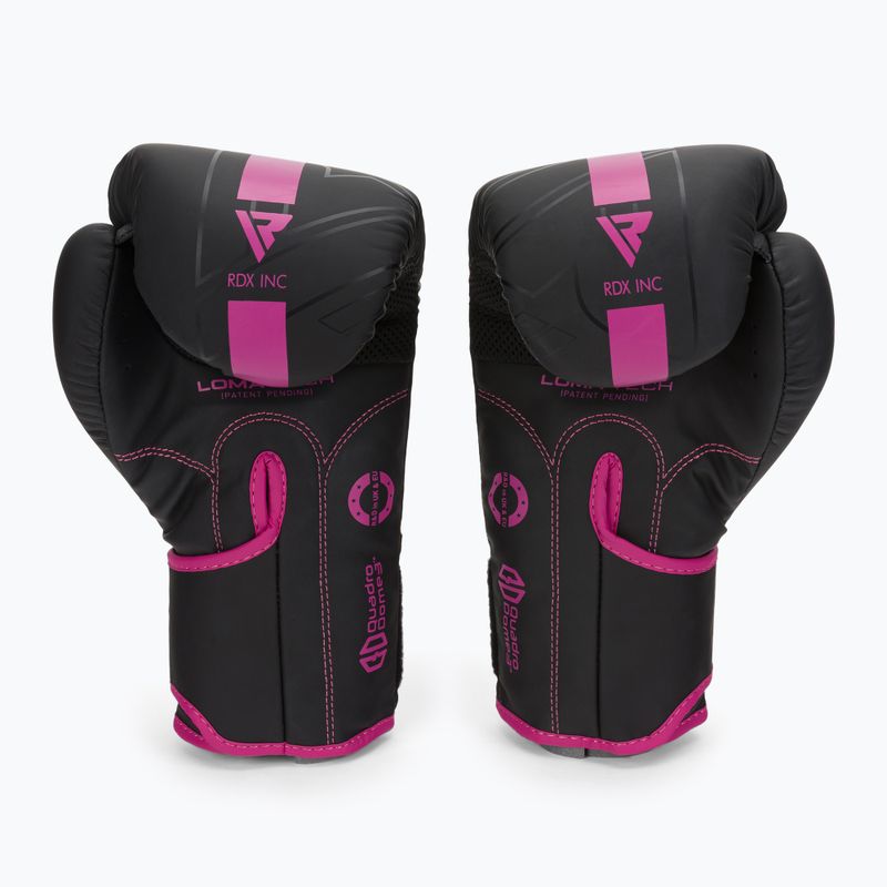 Guanti da boxe RDX F6 rosa opaco 2