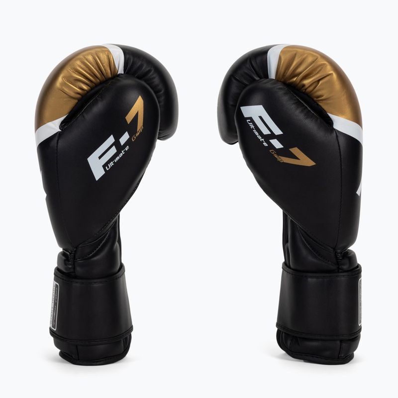 Guanti da boxe RDX BGR-F7 nero oro 4