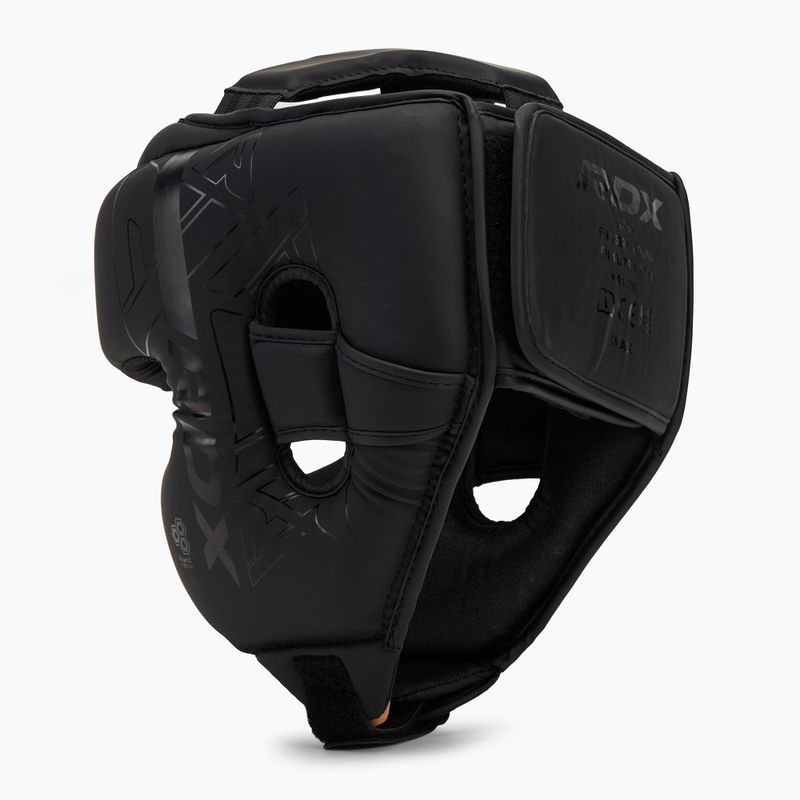 Casco da boxe RDX F6 nero opaco 3