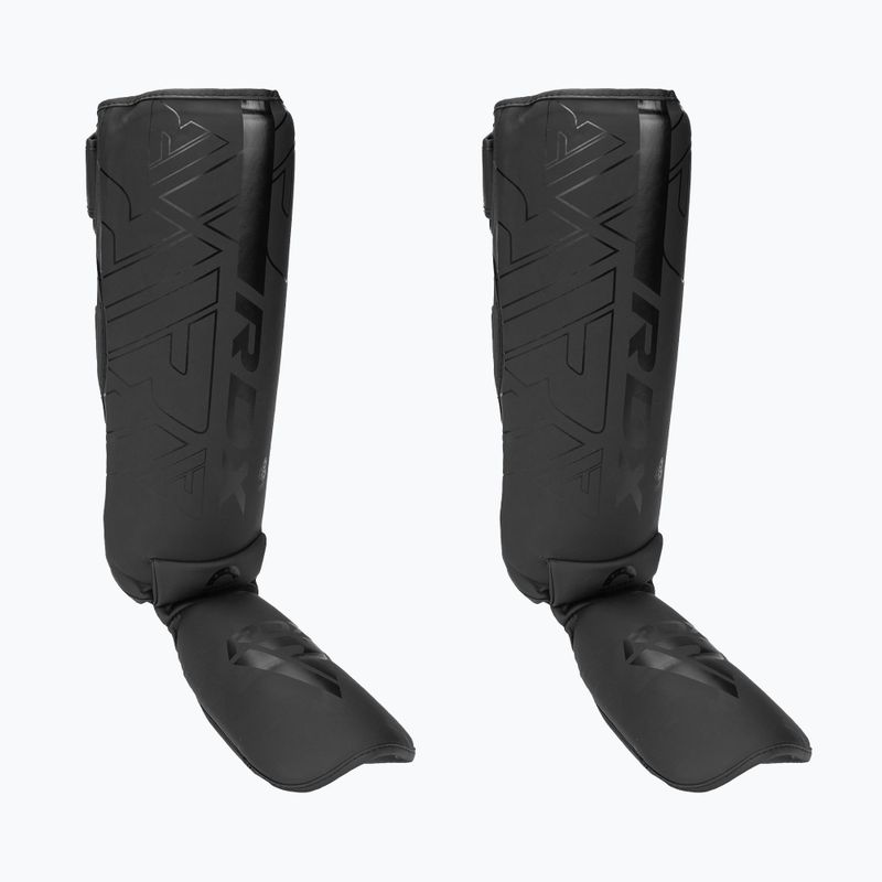 RDX F6 Protezioni per tibia e collo del piede nero opaco