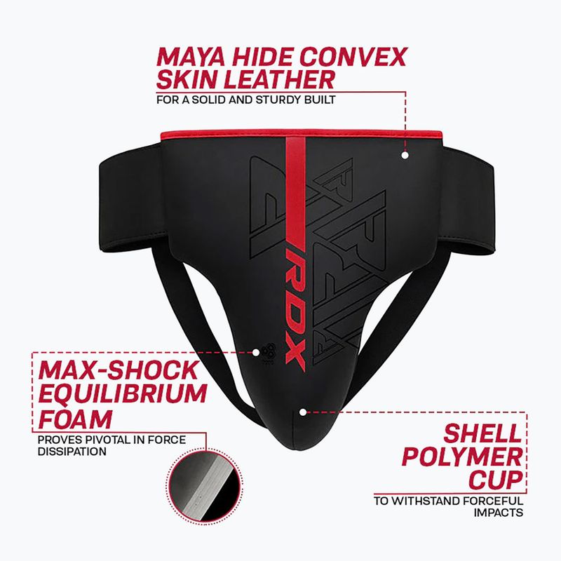 RDX Rex F6 Groin Guard rosso opaco 5