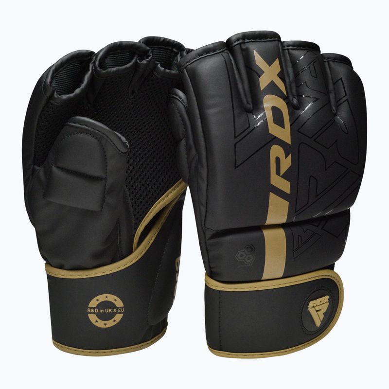 Guanti RDX Grappling F6 oro 2